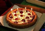 Pizza with Birthday Candles - Caption Meme Generator