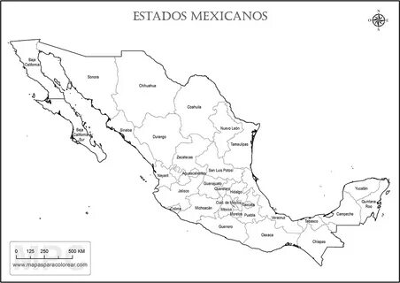 Map De Mexico Con Nombres - Map Pasco County