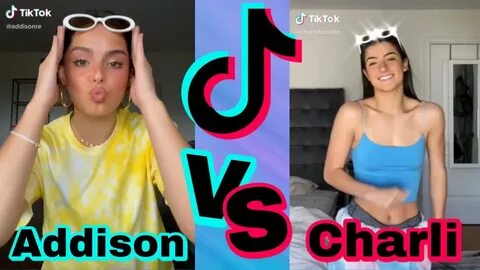 Addison Rae vs Charli D’Amelio tiktok dance battle - YouTube