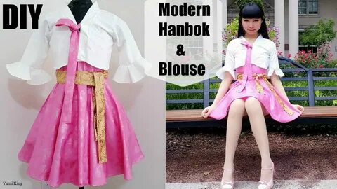 DIY Easy Modern Hanbok + Bell Shaped Blouse from Scratch wit