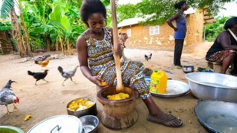 Village Food in West Africa - BEST FUFU and EXTREME Hospital