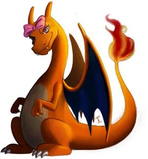 Download HD Png - Female Charizard Cute Transparent PNG Imag