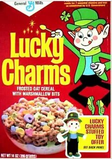 Lucky Charms Cereal 80's too much sugar in the morning Lucky