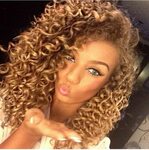 Hair color I want ♡ Honey blonde hair, Colored curly hair, B