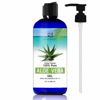 "Aloe vera, as pure as possible. I treat patches where impur