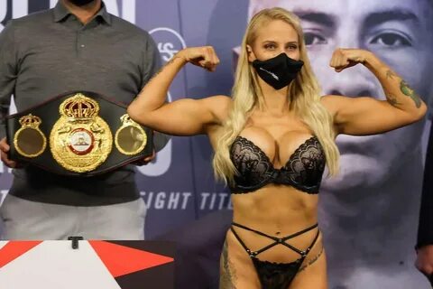 - Ebanie Bridges gives Eddie Hearn an eyeful in lingerie.