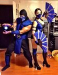 Sub-Zero & Kitana, Mortal Kombat Cosplay Couples costumes, H