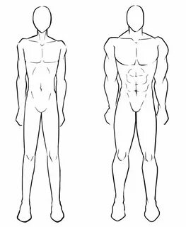 Male body, skinny, muscular; How to Draw Manga/Anime Drawing