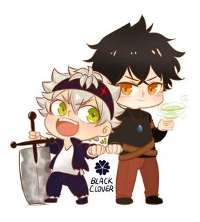 "Black Clover Chibi Asta and Yuno" by AestheticKiwi Redbubbl
