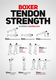 Boxer Tendon Strength Workout Darebee.com Boxer workout, Box