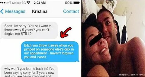 A Cheating Ex Girlfriend Gets Response She Deserves. (6 Phot