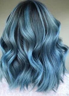 Gorgeous Smokey Blue Balayage Hairstyles for Women 2018-2019