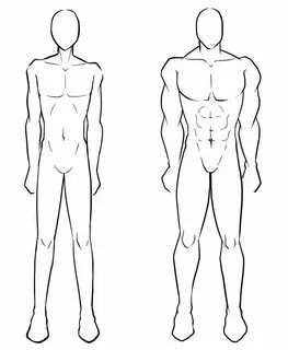 Front View Full Body Drawing anime bodies, Body sketches, Ma