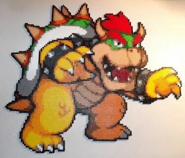 Bowser Perler Bead Art (about 6500 beads and 4x4 pegboards) 