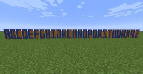 Alphabet Bannière Minecraft / Banner Letters Minecraft Proje