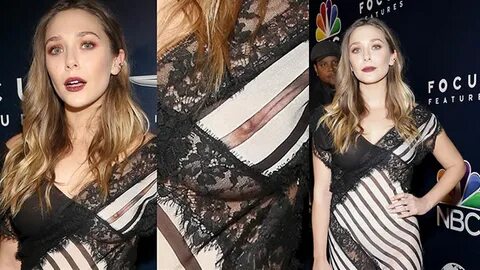 Elizabeth Olsen Nipple See Through at a Golden Globes After 