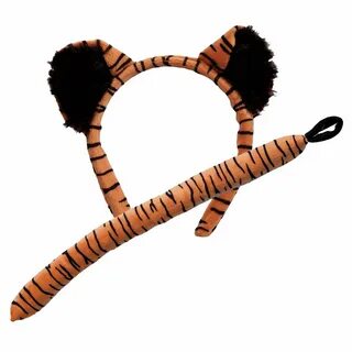 Buy Wicked Adults Tiger Ears & Tail Animal Fancy Dress Acces