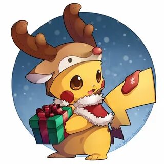 Reindeer Pikachu Pokémon Cute pokemon wallpaper, Pikachu dra