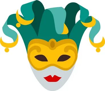 Theatre Vector Jester Mask - Italy Mask Clipart - Png Downlo