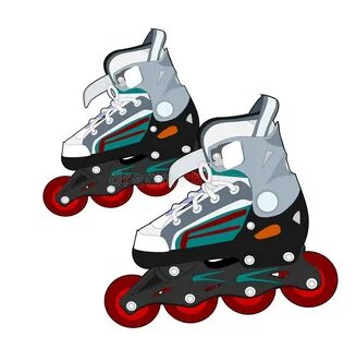 Pair Roller Skates White Stock Illustrations - 91 Pair Rolle
