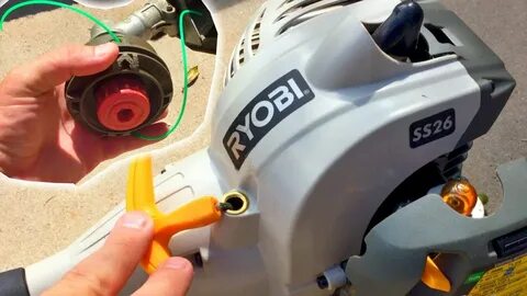 HOW TO REPLACE STRING RYOBI SS26 WEED TRIMMER LINE DIY WEED 