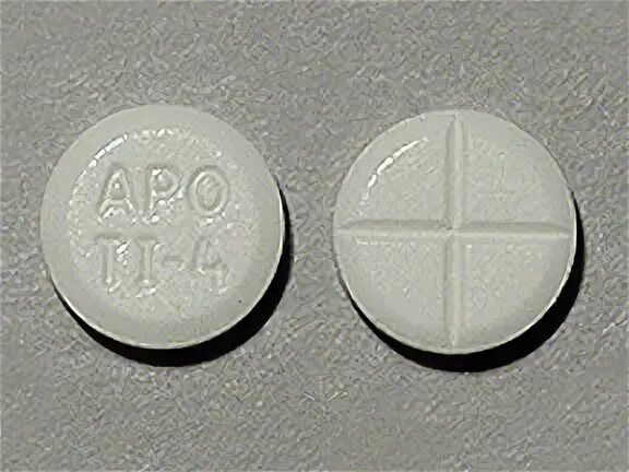Tizanidine Hcl 4 Mg Tablet - White Round Tablet Apo Ti-4 Pro