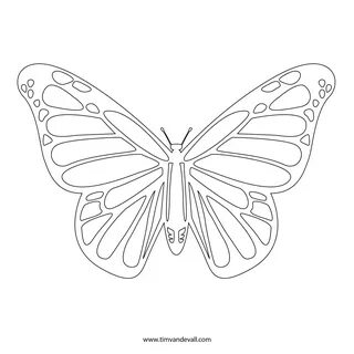 Free Monarch Butterfly Template, Download Free Monarch Butte
