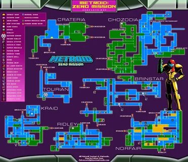 Metroid Database :: Metroid Zero Mission Maps