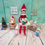 Elf Sits On The Shelf For Christmas Accessory Boy Girl Red P