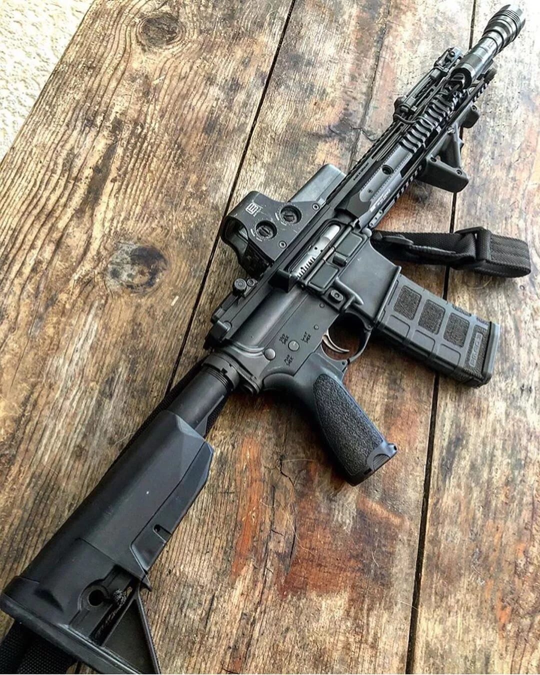 “Custom AR-15 in 5.56 with a Ballistic Advantage 14.5 barrel, Aero Precisio...