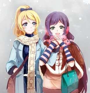 Safebooru - ayase eli bag blonde hair blue eyes breath detac