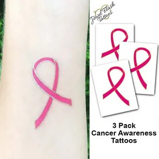 Breast Cancer Ribbons Cancer Awareness Tattoo Pink Ribbon Et