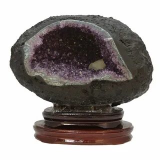 Precious Amethyst Cathedral Geode with Stand