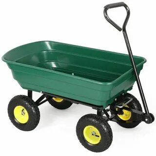 Go2buy SteelPoly Garden Dump Cart Dump cart, Wheelbarrow, Ca