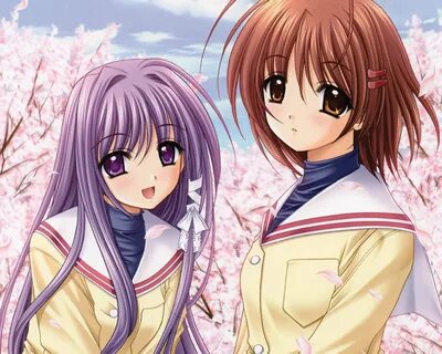 Download wallpaper from anime Clannad with tags: Hot, Kyou F