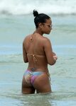 Christina Milian Wearing A Bikini At A Beach In Miami - Cele