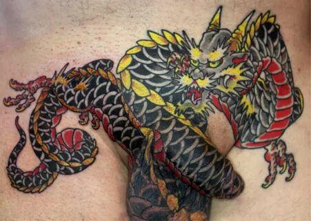 Dragon tattoo penis