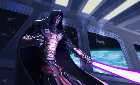 Support DarthPonda for this amazing Revan art Star wars dart