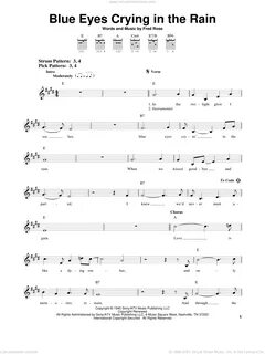 Nelson - Blue Eyes Crying In The Rain sheet music for guitar