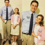 Pam Beesly and Jim Halpert from The Office Halloween costume