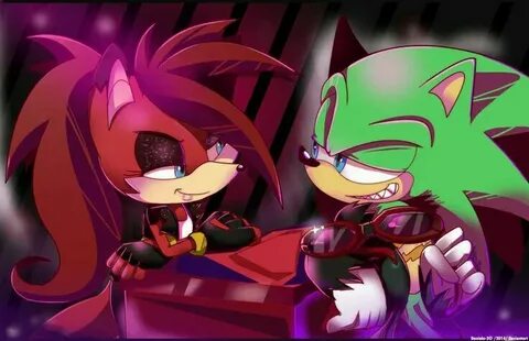 Scourge and Fiona Sonic fan art, Sonic art, Sonic the hedgeh