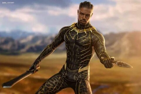 Black Panther Erik Killmonger Figround