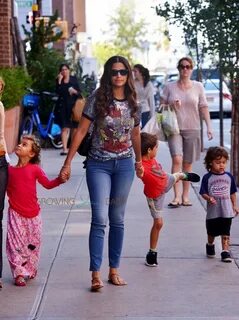 Camila Alves Steps Out With Her Kids in NYC