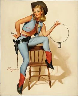 Sexy Cowgirls Gun Pop Pin Up Vintage Poster Classic Retro Kr