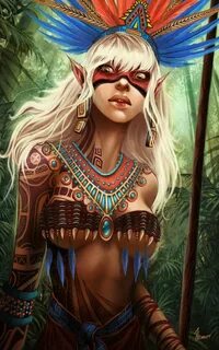 Aztec Elf Elf art, Elves fantasy, Character portraits
