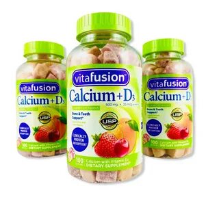Витамины Кальций и D3 Vitafusion Calcium + D3, 100 шт.: прод