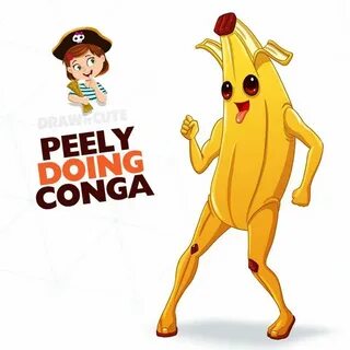 Peely doing Conga (part1) - Draw it cute #fortnite #peely #b