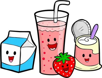 Fruit Smoothies Clipart 5 By Shelby - Snacks Cartoon Png - (