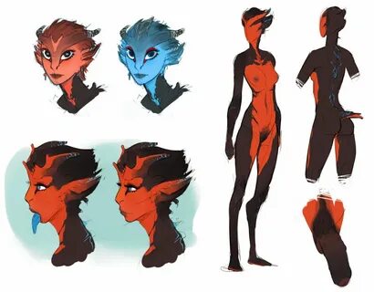 Female character design, Female alien character design, Alie