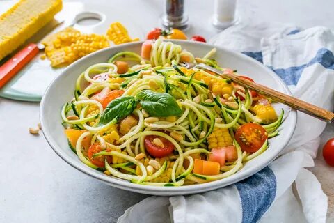 Clean Eating Style Zucchini Pasta Primavera Clean Food Crush